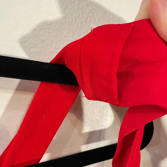 New Reformation Taiga Sweetheart Mini Dress Poinsetta Red 2, XS $218 - Picture 10 of 11